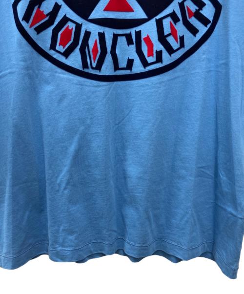 MONCLER（モンクレール）MONCLER (モンクレール) 半袖カットソー スカイブルー サイズ:XLの古着・服飾アイテム