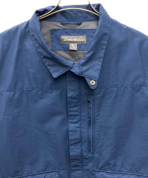 Eddie Bauer（エディーバウアー）Eddie Bauer (エディーバウアー) ジップジャケット ブルー サイズ:Mの古着・服飾アイテム