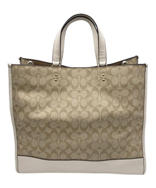 COACH（コーチ）COACH (コーチ) 2WAYトートバッグ ベージュの古着・服飾アイテム