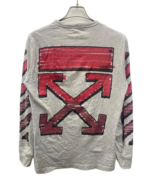 OFFWHITE（オフホワイト）OFFWHITE (オフホワイト) 長袖カットソー グレー サイズ:Ｓの古着・服飾アイテム