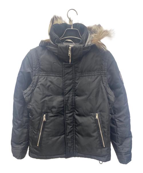 BLACK LABEL CRESTBRIDGE（ブラックレーベル クレストブリッジ）BLACK LABEL CRESTBRIDGE (ブラックレーベル クレストブリッジ) ダウンジャケット ブラック サイズ:Ｍの古着・服飾アイテム