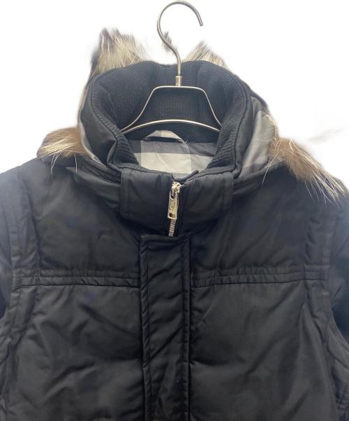 BLACK LABEL CRESTBRIDGE（ブラックレーベル クレストブリッジ）BLACK LABEL CRESTBRIDGE (ブラックレーベル クレストブリッジ) ダウンジャケット ブラック サイズ:Ｍの古着・服飾アイテム