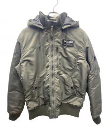 ALPHA（アルファ）の古着「MA-1ジャケット」｜グレー