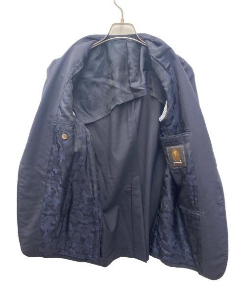 Mr.BATHING APE（ミスターベイジングエイプ）Mr.BATHING APE (ミスターベイジングエイプ) テーラードジャケット ネイビー サイズ:48の古着・服飾アイテム
