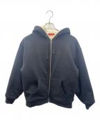 SUPREMEシュプリーム）の古着「Faux Fur Lined Zip Up Hooded Sweatshirt」｜ブラック