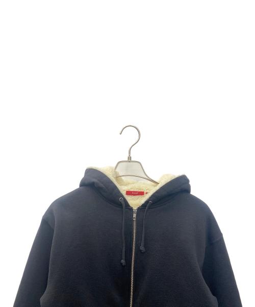 SUPREME（シュプリーム）SUPREME (シュプリーム) Faux Fur Lined Zip Up Hooded Sweatshirt ブラック サイズ:Ｓの古着・服飾アイテム