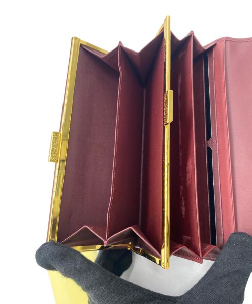 Yves Saint Laurent（イヴサンローラン）Yves Saint Laurent (イヴサンローラン) 長財布 ワインレッドの古着・服飾アイテム