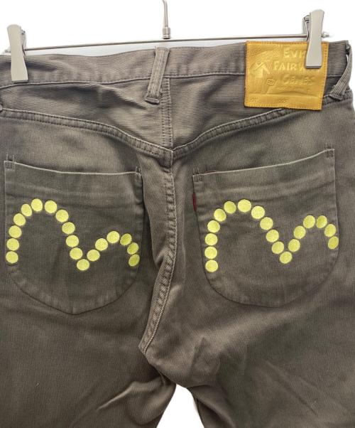 EVISU（エヴィス）EVISU (エヴィス) コーデュロイパンツ カーキ サイズ:W35×L35の古着・服飾アイテム