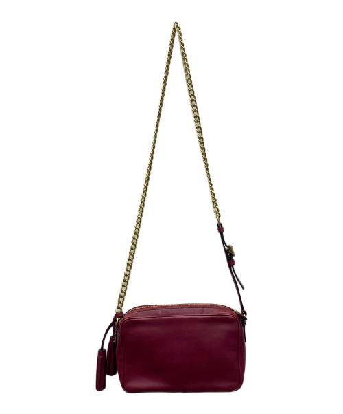 COACH（コーチ）COACH (コーチ) チェーンショルダーバッグ レッドの古着・服飾アイテム
