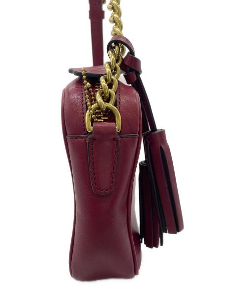 COACH（コーチ）COACH (コーチ) チェーンショルダーバッグ レッドの古着・服飾アイテム