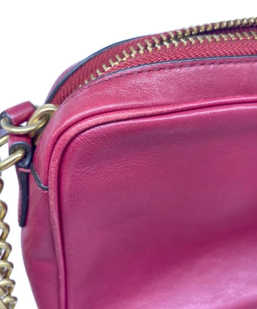 COACH（コーチ）COACH (コーチ) チェーンショルダーバッグ レッドの古着・服飾アイテム