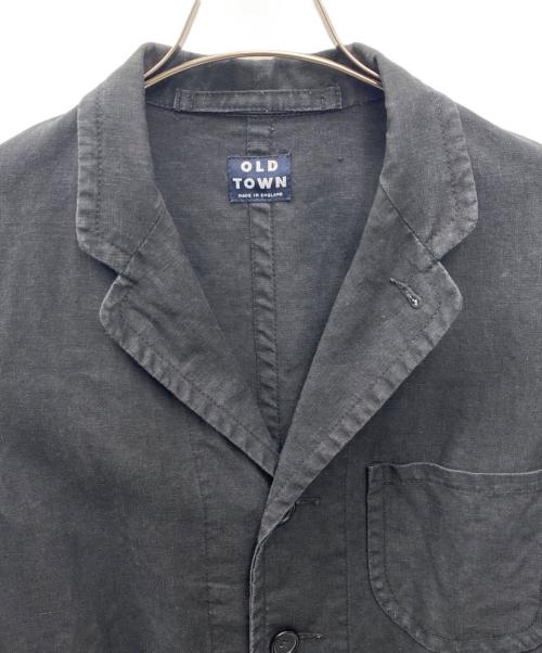 old town（オールドタウン）OLD TOWN (オールドタウン) テーラードジャケット ブラック サイズ:38の古着・服飾アイテム