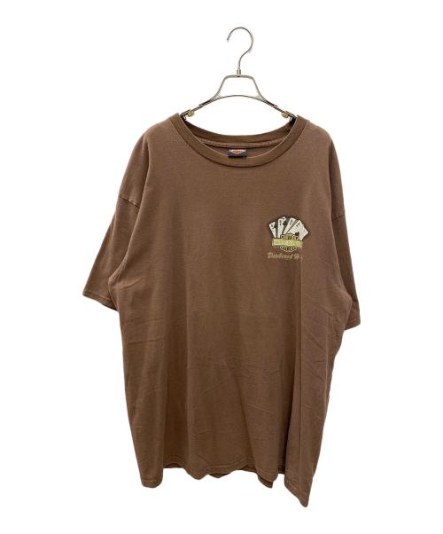 HARLEY-DAVIDSON（ハーレーダビッドソン）HARLEY-DAVIDSON (ハーレーダビッドソン) 半袖カットソー ブラウン サイズ:2XLの古着・服飾アイテム