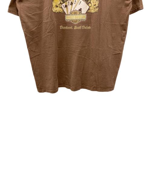 HARLEY-DAVIDSON（ハーレーダビッドソン）HARLEY-DAVIDSON (ハーレーダビッドソン) 半袖カットソー ブラウン サイズ:2XLの古着・服飾アイテム