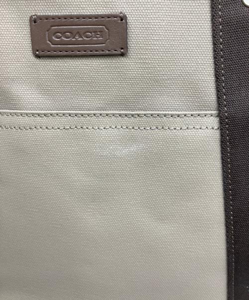 COACH（コーチ）COACH (コーチ) トートバッグ グレー×イエローの古着・服飾アイテム