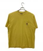 stussyステューシー）の古着「半袖カットソー」｜イエロー