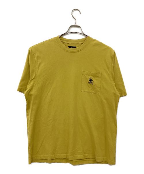 stussy（ステューシー）stussy (ステューシー) 半袖カットソー イエロー サイズ:Ｌの古着・服飾アイテム