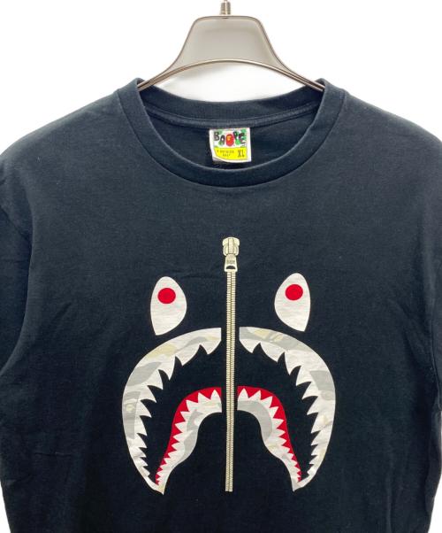A BATHING APE（アベイシングエイプ）A BATHING APE (アベイシングエイプ) 半袖カットソー ブラック サイズ:XLの古着・服飾アイテム