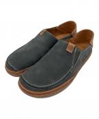 CLARKSクラークス）の古着「スリッポン」｜ネイビー×ブラウン