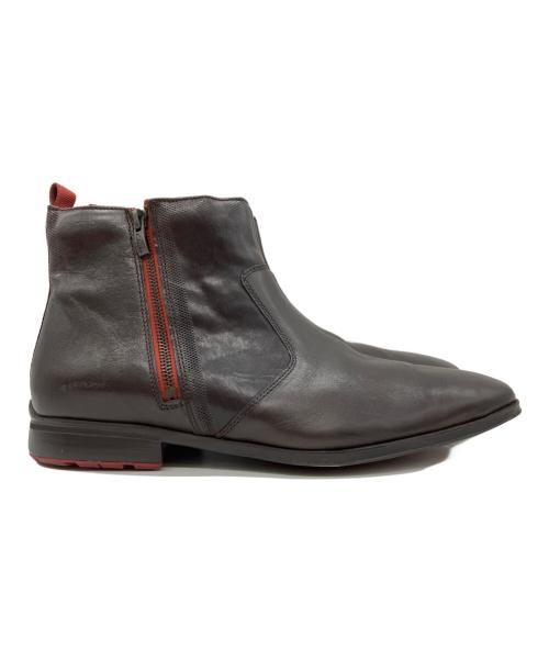 CLARKS（クラークス）CLARKS (クラークス) サイドジップブーツ ブラウン サイズ:27cmの古着・服飾アイテム