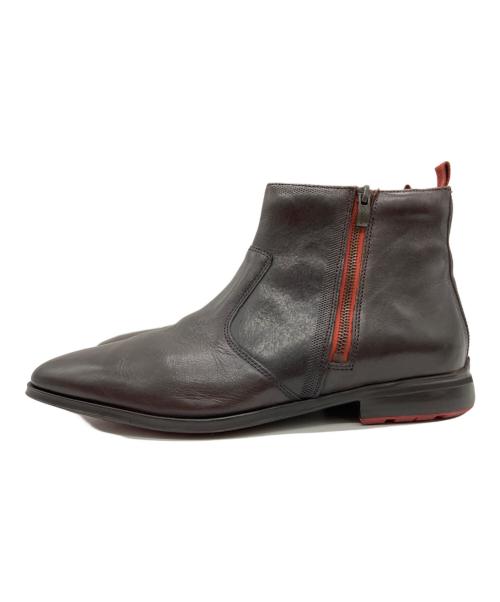 CLARKS（クラークス）CLARKS (クラークス) サイドジップブーツ ブラウン サイズ:27cmの古着・服飾アイテム
