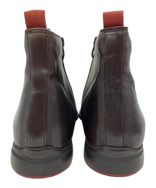 CLARKS（クラークス）CLARKS (クラークス) サイドジップブーツ ブラウン サイズ:27cmの古着・服飾アイテム