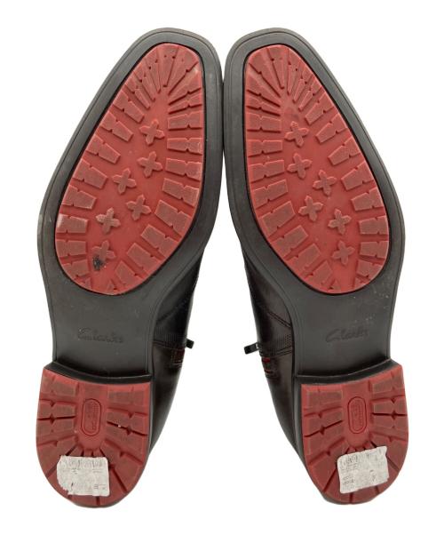 CLARKS（クラークス）CLARKS (クラークス) サイドジップブーツ ブラウン サイズ:27cmの古着・服飾アイテム