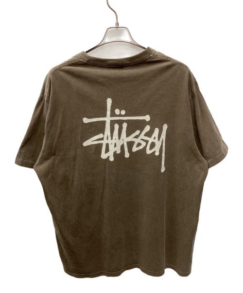 stussy（ステューシー）stussy (ステューシー) 半袖カットソー ブラウン サイズ:XLの古着・服飾アイテム