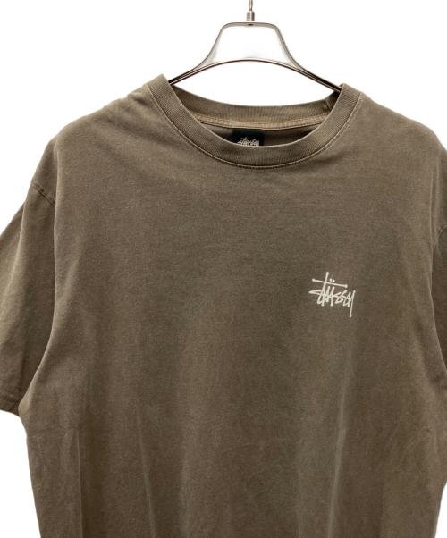 stussy（ステューシー）stussy (ステューシー) 半袖カットソー ブラウン サイズ:XLの古着・服飾アイテム