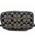 中古・古着 COACH (コーチ) リュック ブラック×ベージュ：12000円