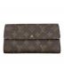 LOUIS VUITTON（ルイ ヴィトン）の古着「長財布」｜ブラウン