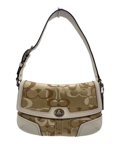 COACH（コーチ）COACH (コーチ) ショルダーバッグ ベージュの古着・服飾アイテム
