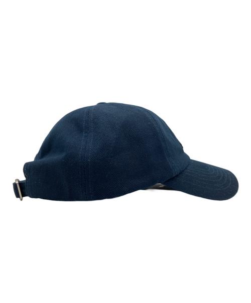 maison kitsune（メゾンキツネ）MAISON KITSUNE (メゾンキツネ) フォックスヘッドキャップ ネイビー サイズ:FREE 未使用品の古着・服飾アイテム