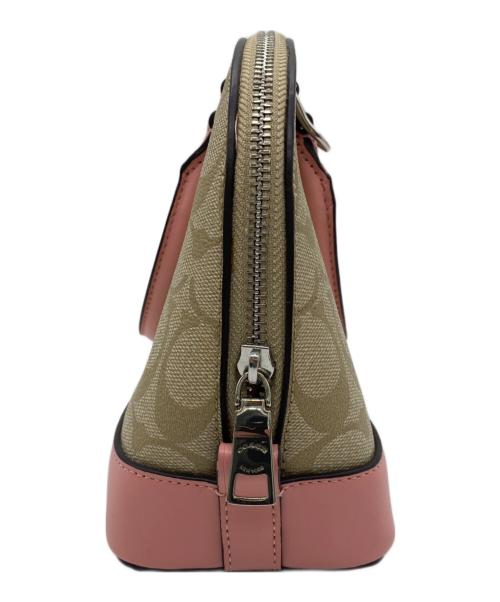 COACH（コーチ）COACH (コーチ) ショルダーバッグ ベージュ×ピンクの古着・服飾アイテム