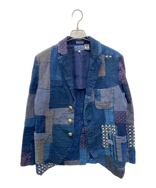 BLUE BLUE（ブルーブルー）BLUE BLUE (ブルーブルー) パッチワークジャケット インディゴ サイズ:3の古着・服飾アイテム