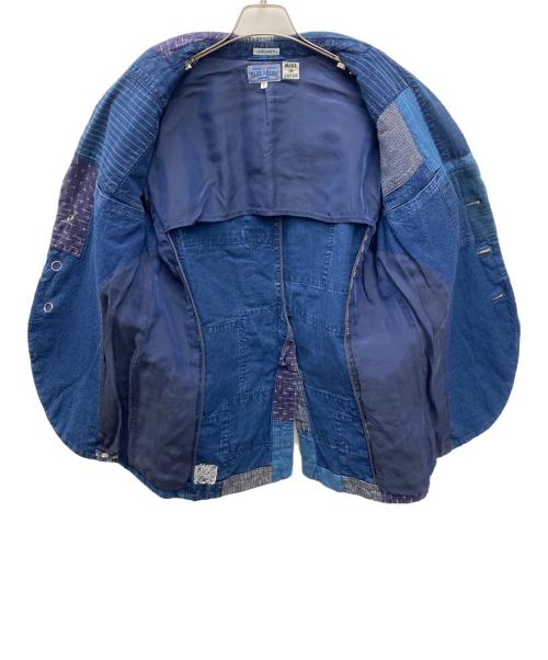 BLUE BLUE（ブルーブルー）BLUE BLUE (ブルーブルー) パッチワークジャケット インディゴ サイズ:3の古着・服飾アイテム