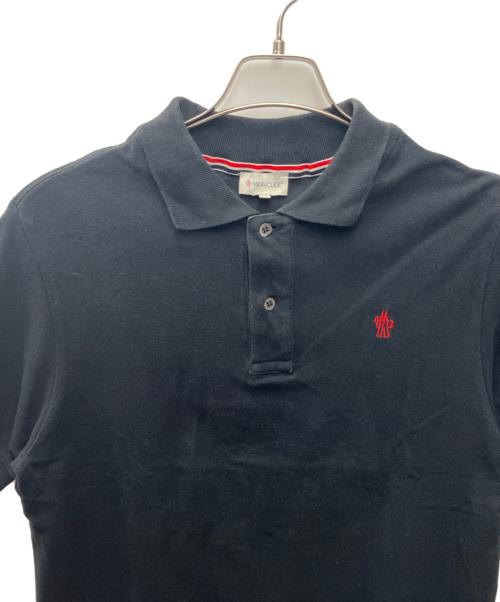 MONCLER（モンクレール）MONCLER (モンクレール) ポロシャツ ブラック サイズ:Ｓの古着・服飾アイテム