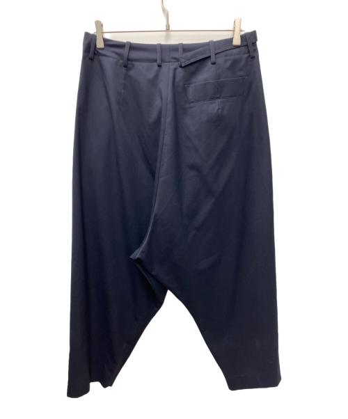 GROUND Y（グラウンドワイ）GROUND Y (グラウンドワイ) ラップサルエルパンツ ネイビー サイズ:3の古着・服飾アイテム