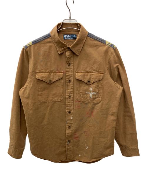 RALPH LAUREN（ラルフローレン）RALPH LAUREN (ラルフローレン) 長袖シャツ ブラウン サイズ:Ｌの古着・服飾アイテム