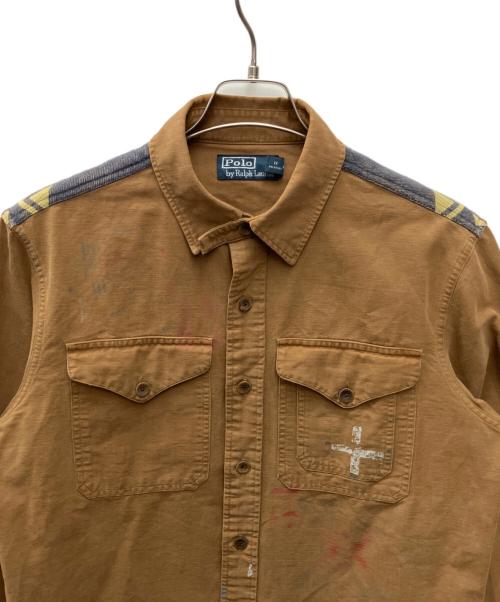 RALPH LAUREN（ラルフローレン）RALPH LAUREN (ラルフローレン) 長袖シャツ ブラウン サイズ:Ｌの古着・服飾アイテム