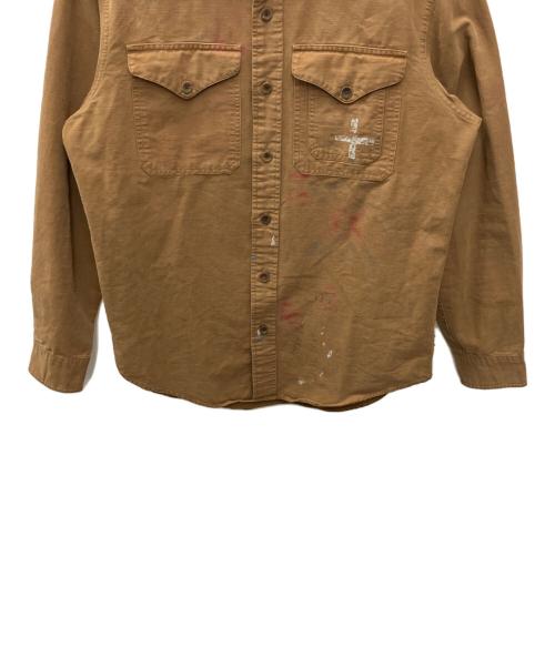RALPH LAUREN（ラルフローレン）RALPH LAUREN (ラルフローレン) 長袖シャツ ブラウン サイズ:Ｌの古着・服飾アイテム