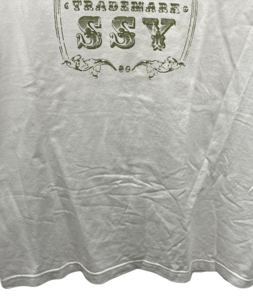 stussy（ステューシー）stussy (ステューシー) 半袖カットソー ホワイト サイズ:Ｌの古着・服飾アイテム