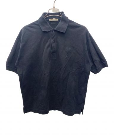 中古・古着通販】AMI PARIS (アミ パリス) ポロシャツ ブラック サイズ