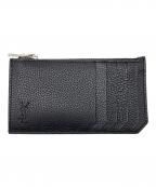 Saint Laurent Parisサンローランパリ）の古着「フラグメント ジップカードケース」｜ブラック