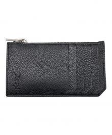 Saint Laurent Paris（サンローランパリ）の古着「フラグメント ジップカードケース」｜ブラック