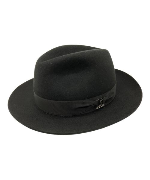 Saint Laurent Paris（サンローランパリ）Saint Laurent Paris (サンローランパリ) BORSALINO (ボルサリーノ) ハット ブラックの古着・服飾アイテム