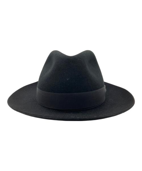 Saint Laurent Paris（サンローランパリ）Saint Laurent Paris (サンローランパリ) BORSALINO (ボルサリーノ) ハット ブラックの古着・服飾アイテム