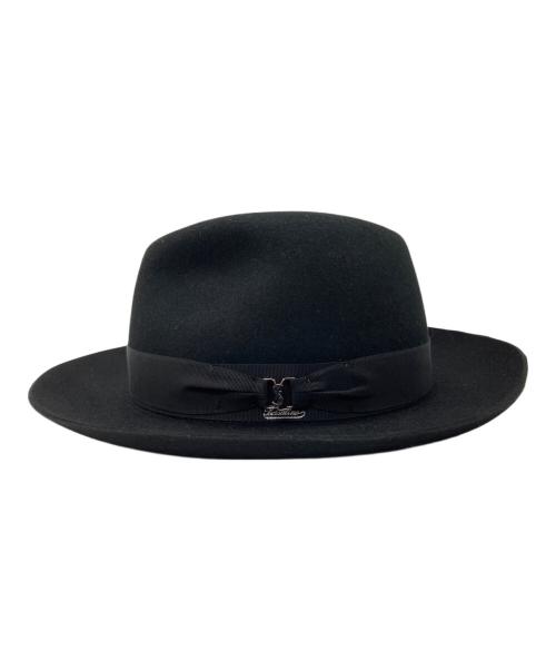 Saint Laurent Paris（サンローランパリ）Saint Laurent Paris (サンローランパリ) BORSALINO (ボルサリーノ) ハット ブラックの古着・服飾アイテム