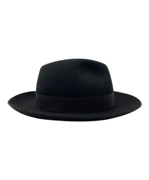 Saint Laurent Paris（サンローランパリ）Saint Laurent Paris (サンローランパリ) BORSALINO (ボルサリーノ) ハット ブラックの古着・服飾アイテム