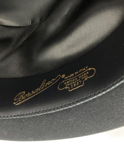 Saint Laurent Paris（サンローランパリ）Saint Laurent Paris (サンローランパリ) BORSALINO (ボルサリーノ) ハット ブラックの古着・服飾アイテム